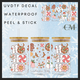 Hohoho Christmas vibes 16oz uvdtf wrap