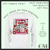 Smutty book club DTF transfer