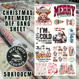 Christmas pre made DTF gang sheet