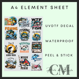 Fishing A4 element sheet
