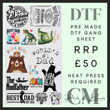 Father’s Day pre made DTF gang sheet (58x100cm)