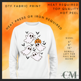 Cute ghosts DTF transfer