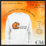 Pumpkin chasing ghosts DTF transfer