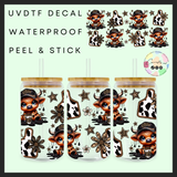 Stars & highland cows 16oz uvdtf wrap