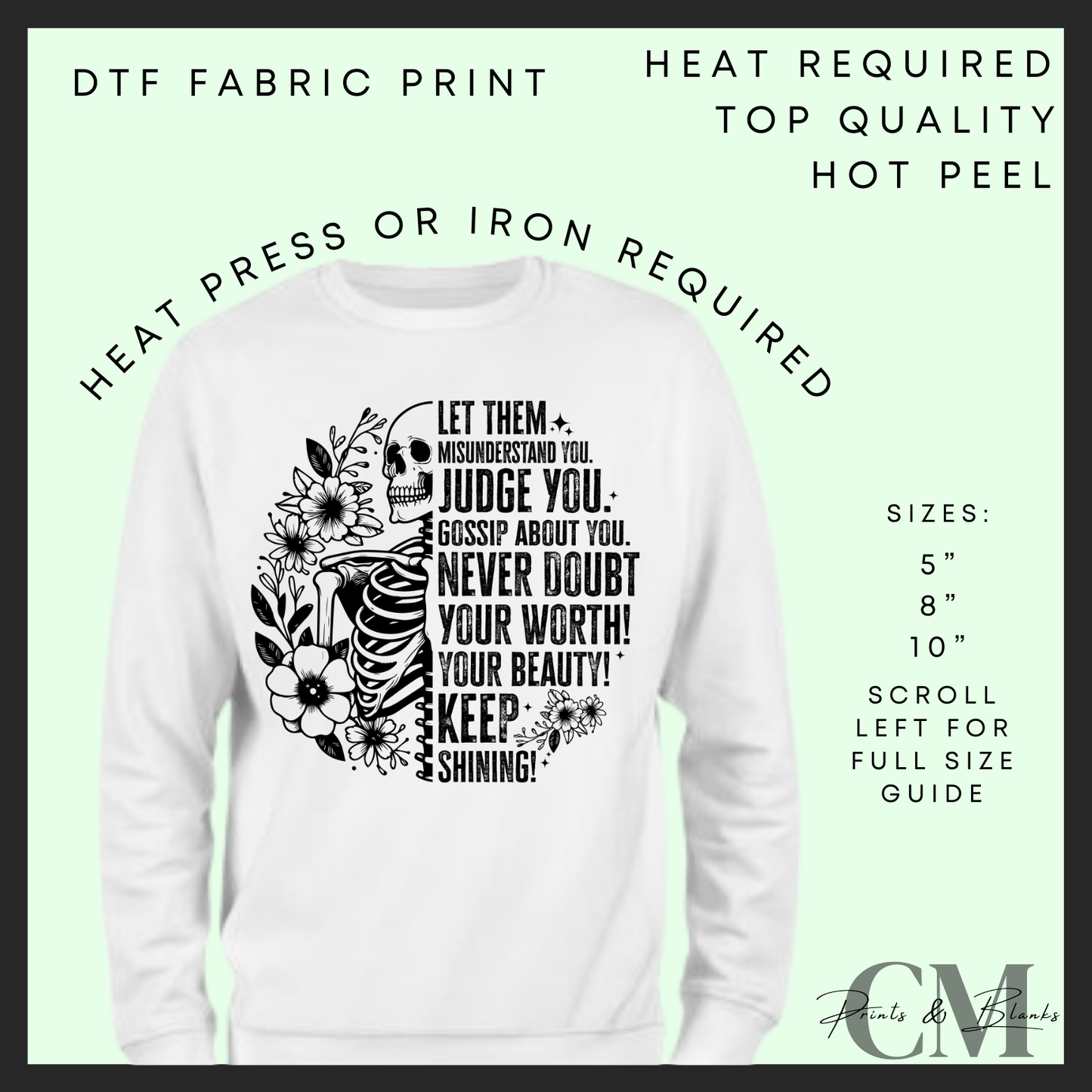 Let them DTF transfer