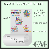 Feel all the feels Uvdtf element sheet