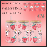 Strawberry cow 16oz uvdtf wrap