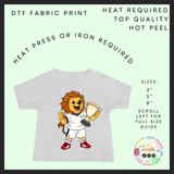 England Trophy lion kids DTF transfer
