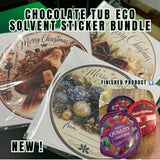New ! Chocolate tub sticker bundle (fits popular chocolate tubs)