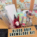 Blood drip snowglobe tumbler kit