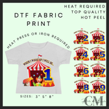 When I wake up big top circus DTF transfer