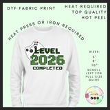 Level 26 Green leavers DTF transfer