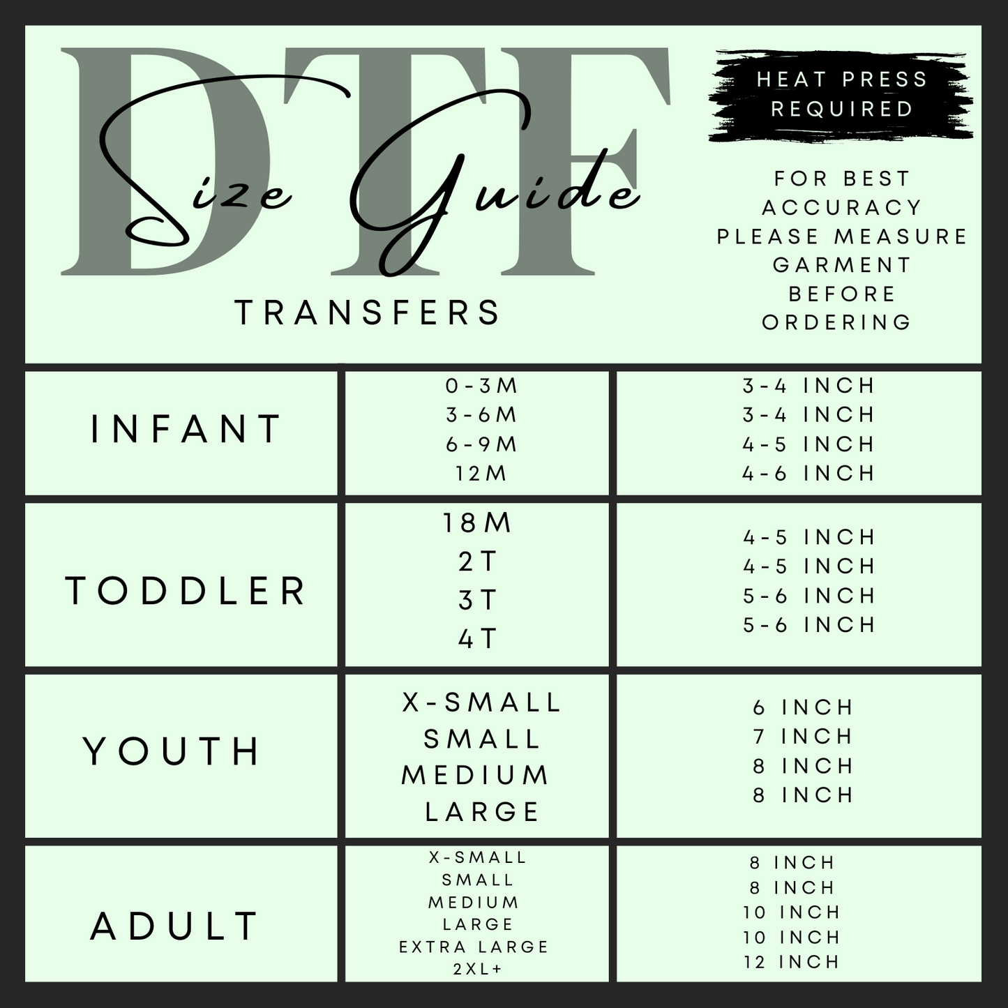 Let them DTF transfer