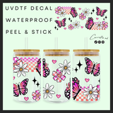 Flowers & butterflies 16oz uvdtf wrap