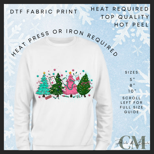 Nurse trees DTF transfer