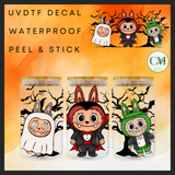 Halloween monsters spooky forest 16oz Uvdtf wrap