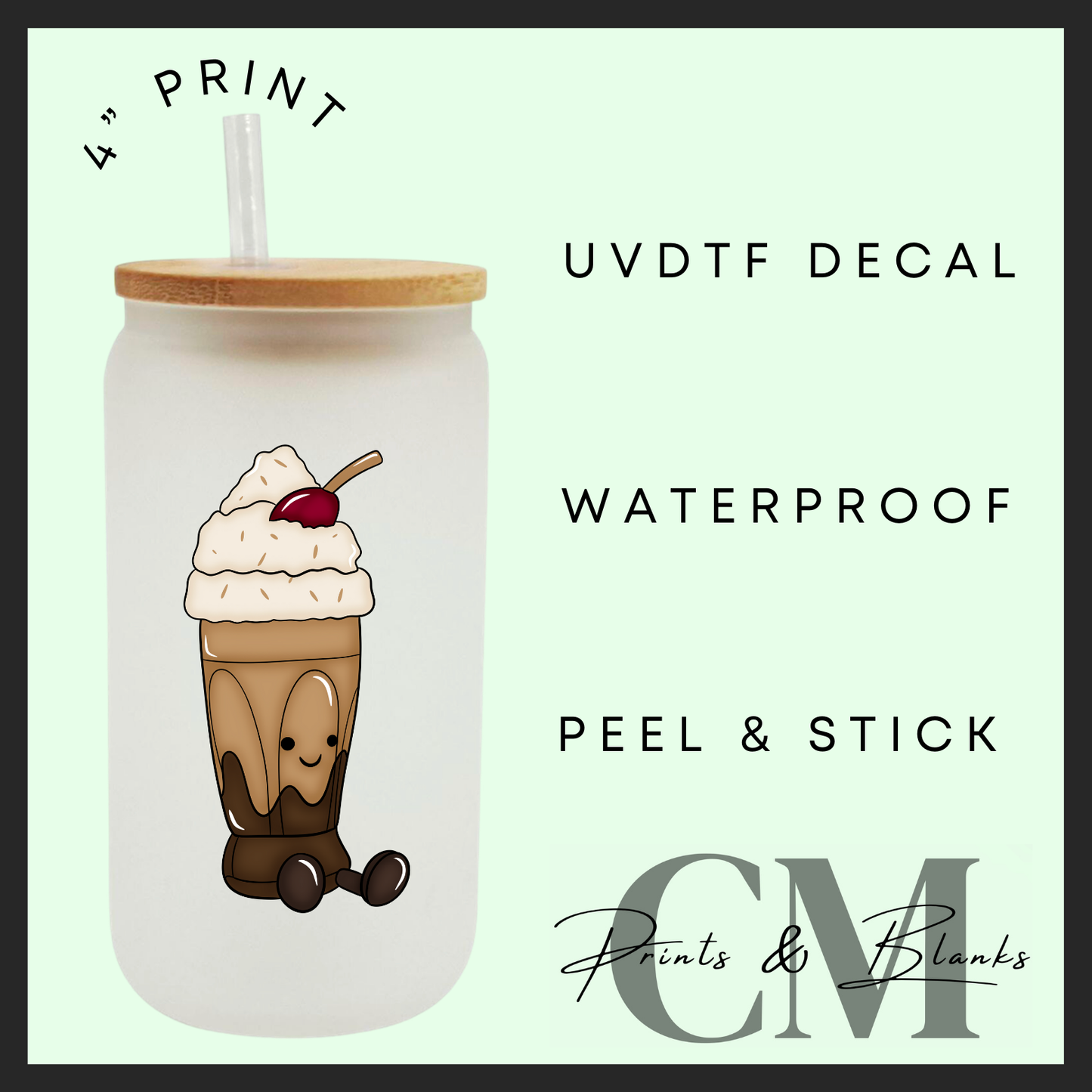 Summer jelly teddy Uvdtf single decals (4”, 10cm)