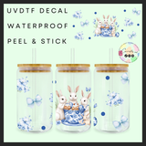 Blue rabbits 16oz uvdtf wrap