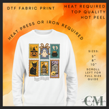 Halloween stamp DTF transfer