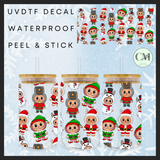 Repeated Christmas monsters 16oz Uvdtf wrap