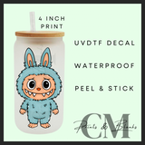 Monsters uvdtf single decal (4”, 10cm)