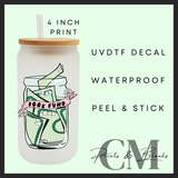 Book funds Uvdtf single decal (4” / 10cm)