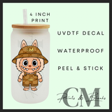 Monsters uvdtf single decal (4”, 10cm)