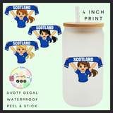 Scottish girls Uvdtf single decal (4”, 10cm)