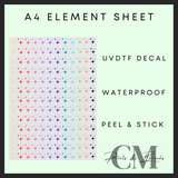 Stars A4 filler element sheet