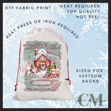 Grotto DTF Santa sack transfer