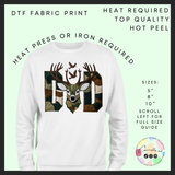 Hunting dad DTF transfer