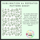 Plants Sublimation A4 sheet