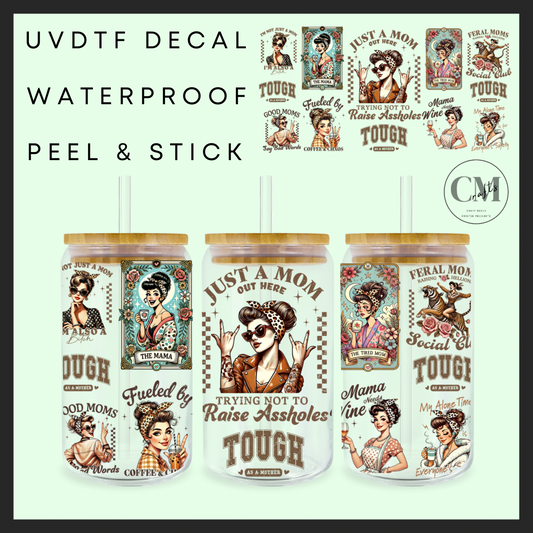 Just a mom out there 16oz Uvdtf wrap