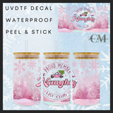 Proud member of the naughty list club 16oz uvdtf wrap