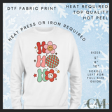 Ho ho ho flowers DTF transfer