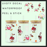 Pink & red goose 16oz uvdtf wrap