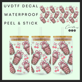 Iced coffee girly 16oz uvdtf wrap