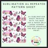 Butterlies Sublimation A4 sheet