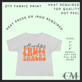 Will work for fruit snacks DTF transfer