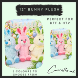 12” plush bunny