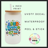 ADHD Brain Uvdtf single decal (4”, 10cm)