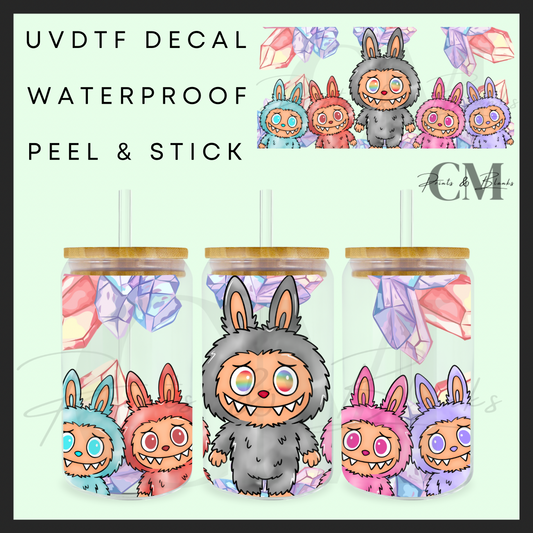 Secret energy monsters 16oz Uvdtf wrap