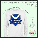Come on scotland adult DTF transfer