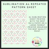 Leaf hearts Sublimation A4 sheet