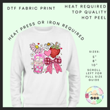 Pink summer DTF transfer
