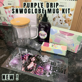 Purple drip snowglobe mug kit TESTER
