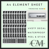 No spam mail A4 letterbox element sheet