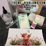 SNOWGLOBE BUDGET BOX- make your own snowglobe tumbler kit