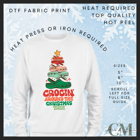 Crocin around the Christmas tree DTF transfer