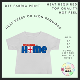 It’s coming home blue kids DTF transfer